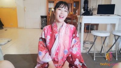 國産AV 糖心Vlog 口爆和服小母狗